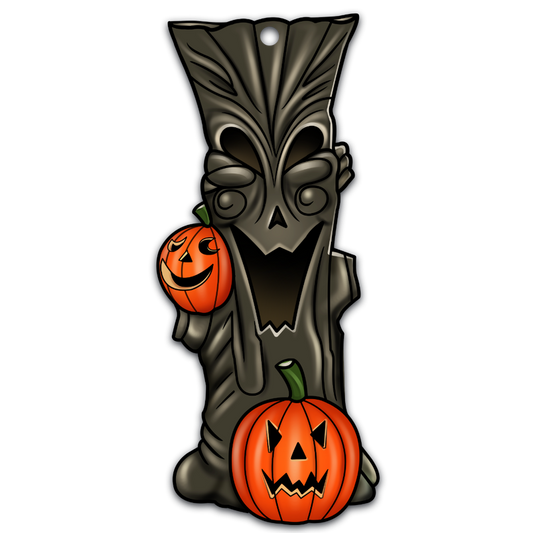 Haunted Tree With Jack-O-Lanterns Halloween Acrylic Ornament